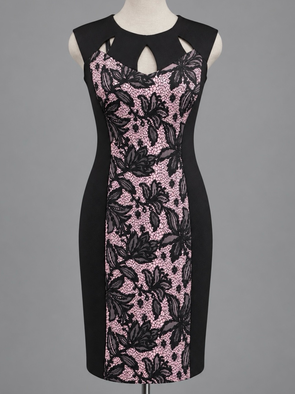 Enfocus Petite 4P KeyHole Peep Cutout Dress